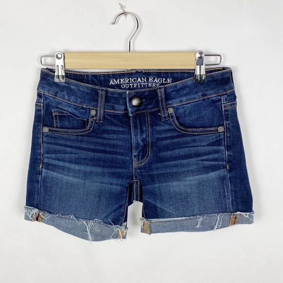 American Eagle Outfitters Pants - American Eagle Aeo Denim Midi Shorts